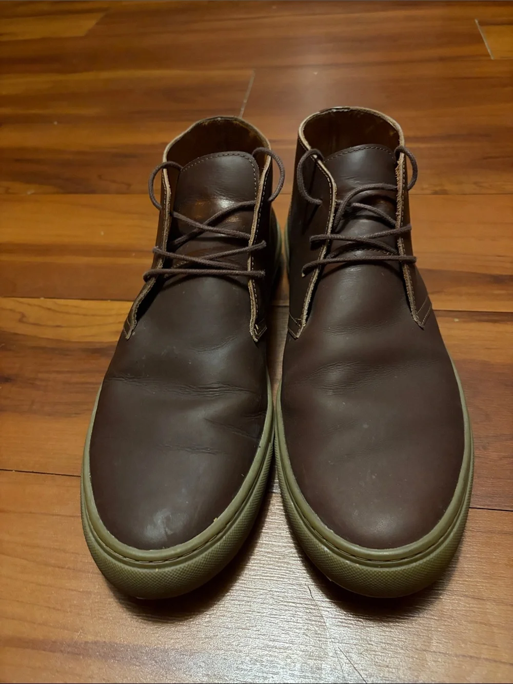 Beckett Simonon Men's Brown Leather Chukka Boots with Gum Sole Sz 11.5